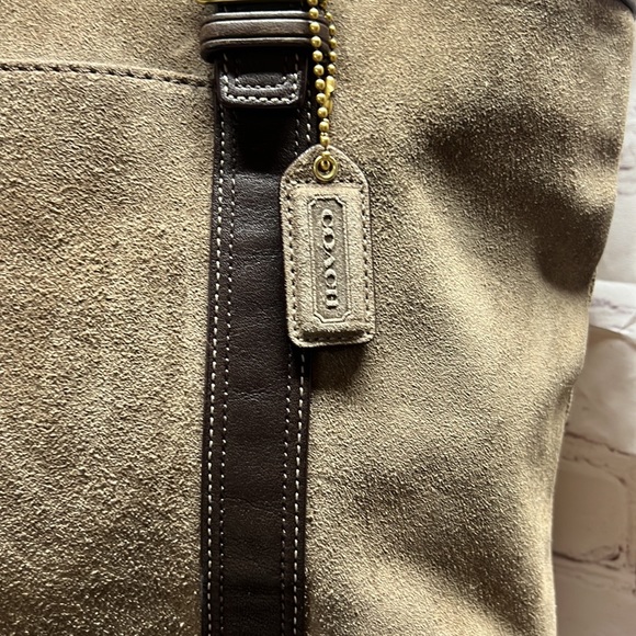 Coach Brown Leather/Suede Bag Vintage - Picture 3 of 16